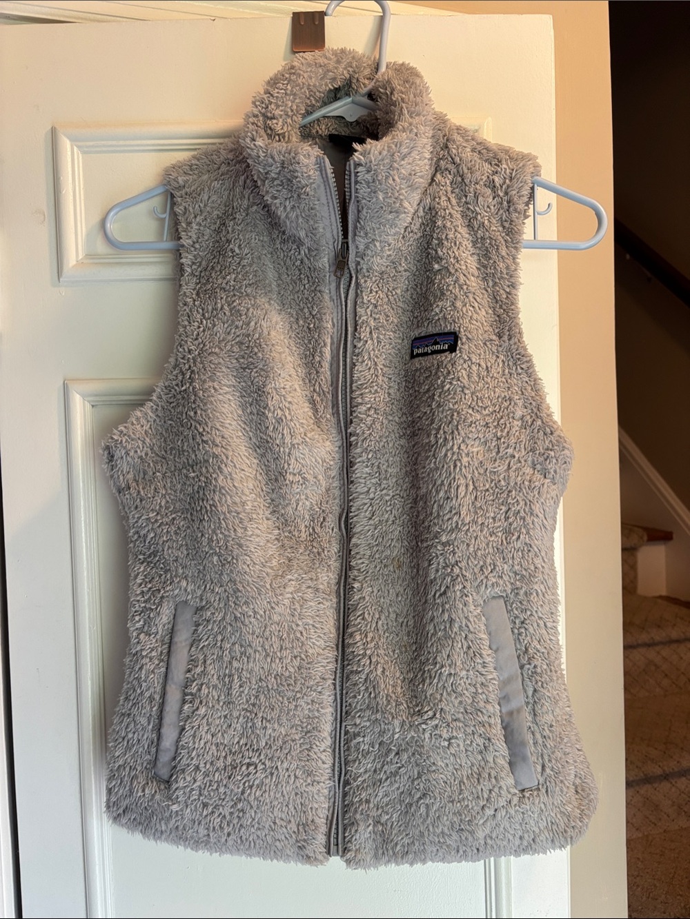Patagonia Gray Plush Fleece Vest
